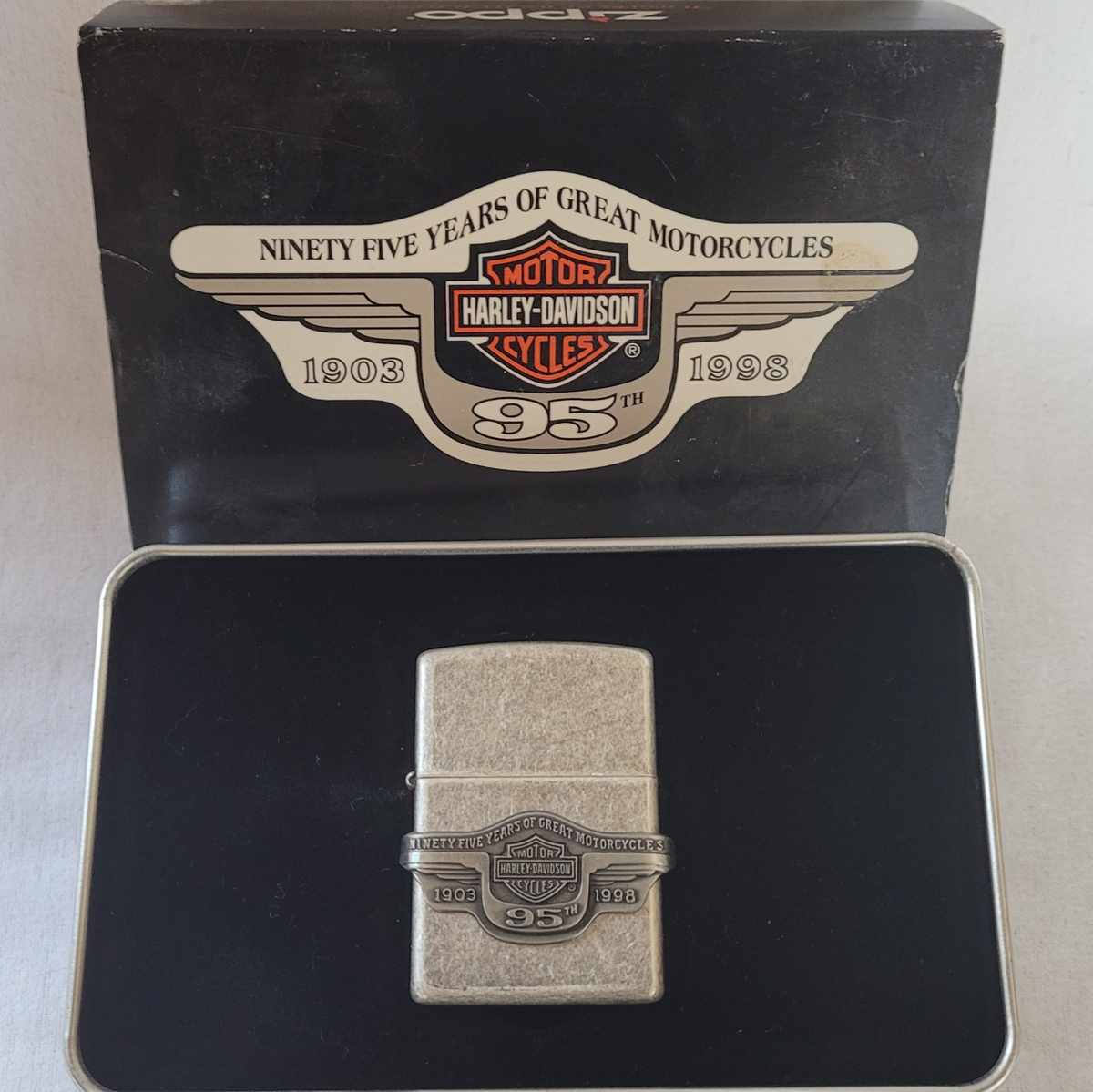 Never Used Harley-Davidson 95th Anniversary Lighter in Collectors